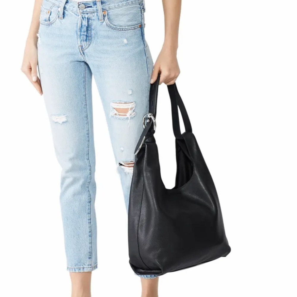 Rebecca Minkoff Karlie Hobo Black Leather Shoulder Bag